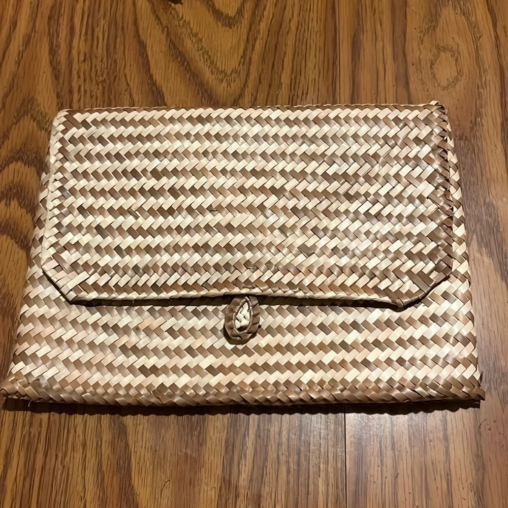 Made Trade Rattan Clutch